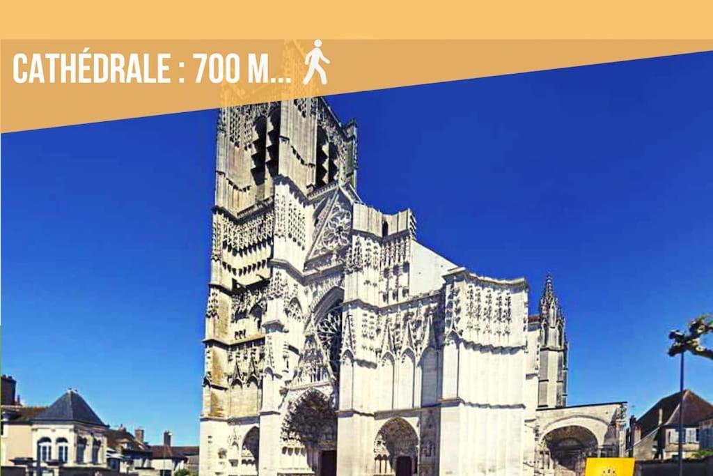 La Belle Pause - Studio Auxerre Proche Parking Екстериор снимка